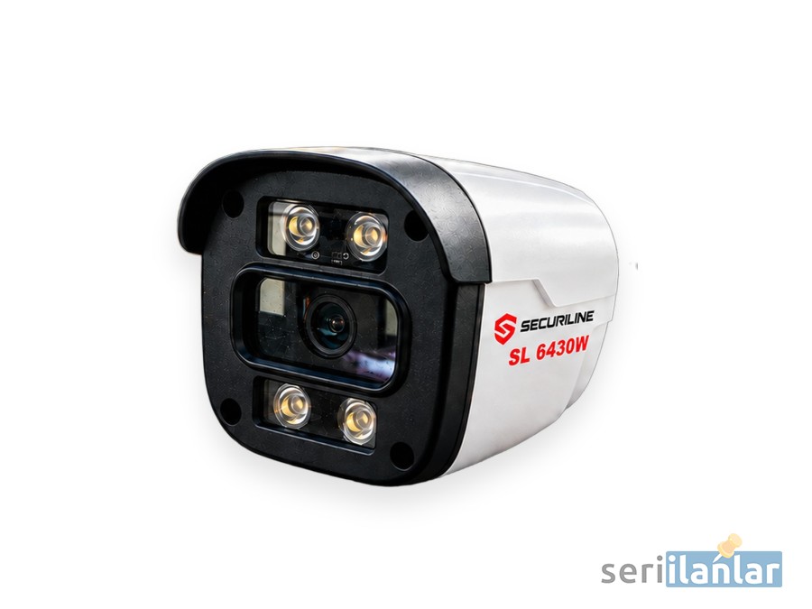 Securiline SL 6430W 4MP PoE IP Güvenlik Kamerası — Gece Renkli (Full Color), IP66 — 4.500 TL